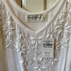 Abercrombie & Fitch Embroidered & Jeweled Cami